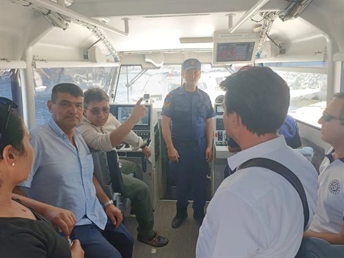 Kaymakamımız Nurullah KAYA Deniz Turizmi Kurulu üyeleri ile birlikte Söğüt, Bozburun ve Selimiye Mahallelerinde incelemelerde bulundu.