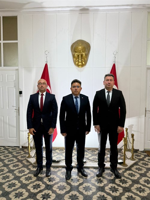 Müfettiş SG Yarbay Mehmet Metin KARA, Serkan TÜRK ve  Marmaris SG Yarbay COŞKUNLAR Kaymakamımız Sayın Nurullah KAYA’ yı makamında ziyaret etti.